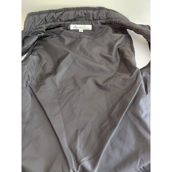 Kenneth Cole Women's Black Light Diamond Quilted Button Up Vest Size L - Picture 7 of 9
